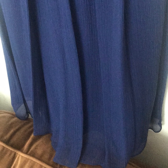 Navy Blue Donna Morgan Strapless Dress. Size 12. - Picture 4 of 6